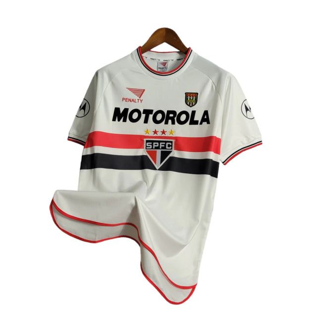 Camisa Retrô São Paulo I 2000 - Torcedor Masculina - Branco - Manto Elegante