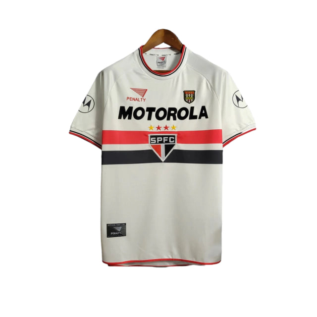 Camisa Retrô São Paulo I 2000 - Torcedor Masculina - Branco - Manto Elegante