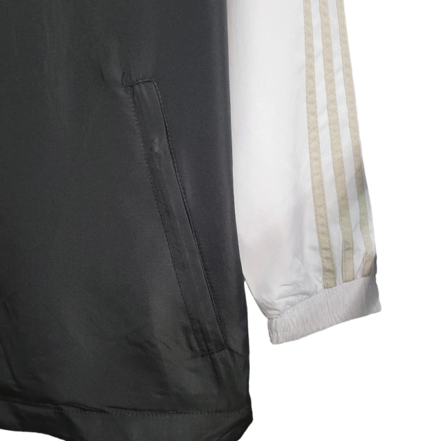 Jaqueta Corta-Vento São Paulo 23/24 - Masculina - Preto e Branco - Manto Elegante