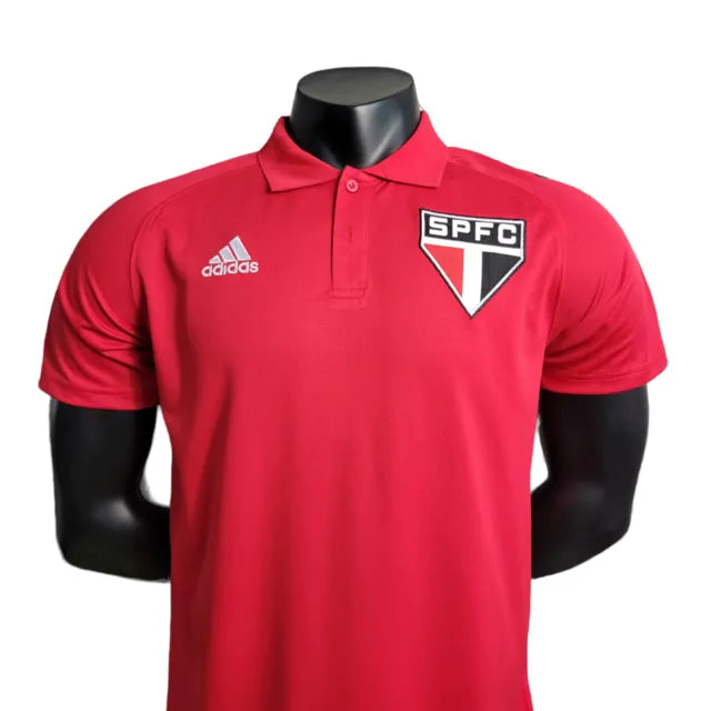 Camisa Polo São Paulo 23/24 - Torcedor Masculina - Vermelho - Manto Elegante