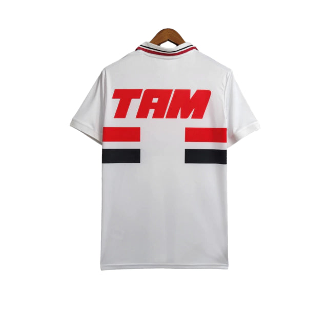 Camisa Retrô São Paulo I 1993 - Torcedor Masculina - Branco - Manto Elegante