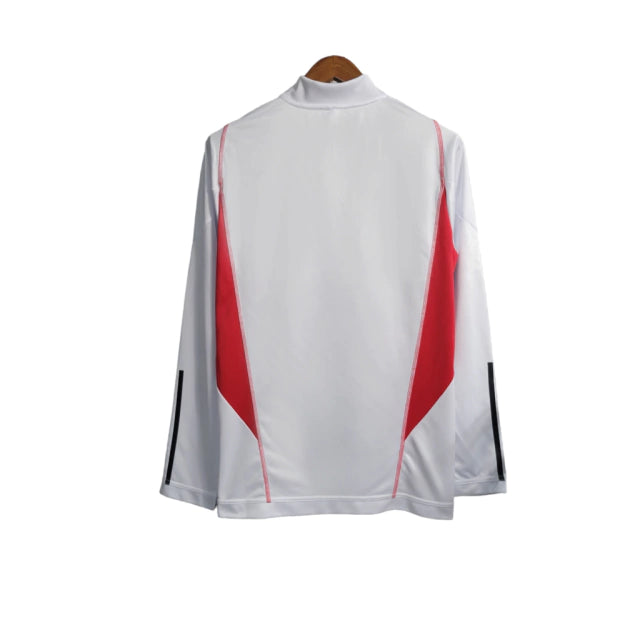 Jaqueta São Paulo 23/24 - Masculina- Branco e Vermelho - Manto Elegante
