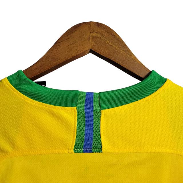 Camisa do Brasil I (Home) 2018 - Torcedor Masculina - Amarelo - Manto Elegante