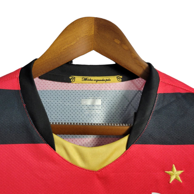 Camisa Retrô Flamengo I 2008 - Torcedor Masculina - Vermelho e Preto - Manto Elegante