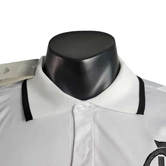 Camisa Polo Flamengo 23/24 - Torcedor Masculina - Branco - Manto Elegante