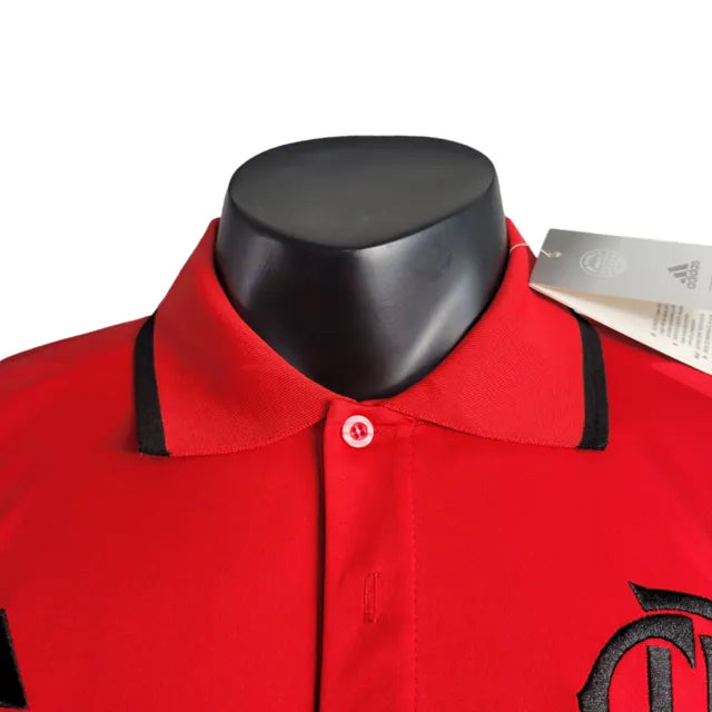 Camisa Polo Flamengo 23/24 - Torcedor Masculina - Vermelho - Manto Elegante