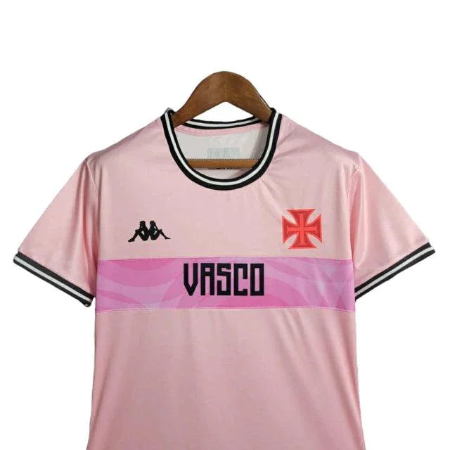 Camisa Vasco da Gama Outubro Rosa 23/24 - Torcedor Feminina - Rosa - Manto Elegante