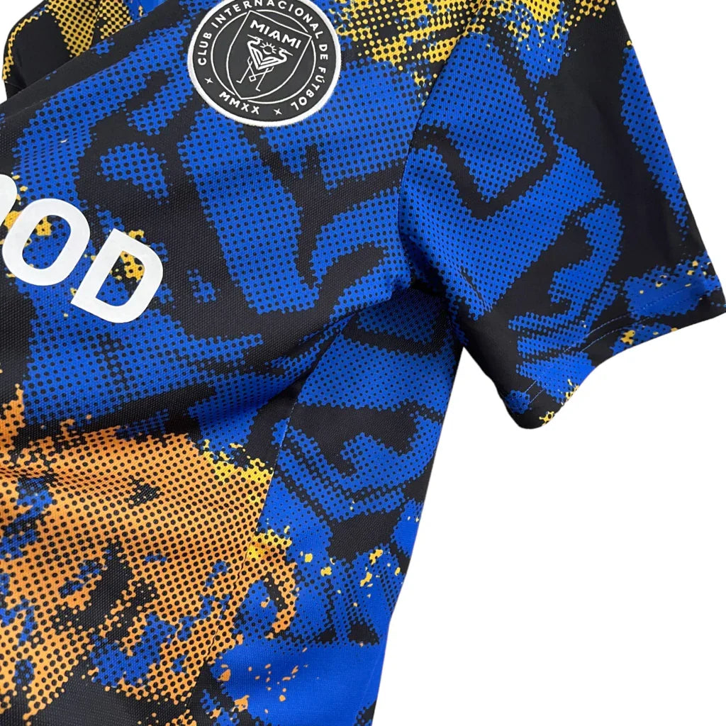 Camisa de Treino Inter Miami 23/24 - Torcedor Masculina - Azul, Preto e Amarelo - Manto Elegante