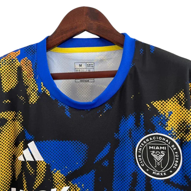 Camisa de Treino Inter Miami 23/24 - Torcedor Masculina - Azul, Preto e Amarelo - Manto Elegante