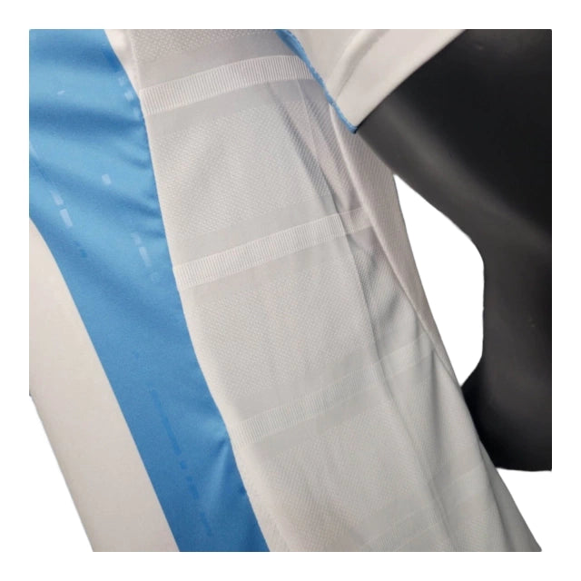 Camisa Seleção da Argentina I (Home) 24/25 - Jogador Masculina - Branco e Azul