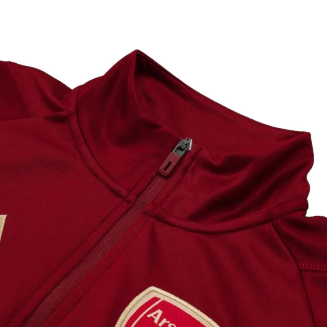 Conjunto Arsenal 2023 - Vermelho e Cinza com Zíper