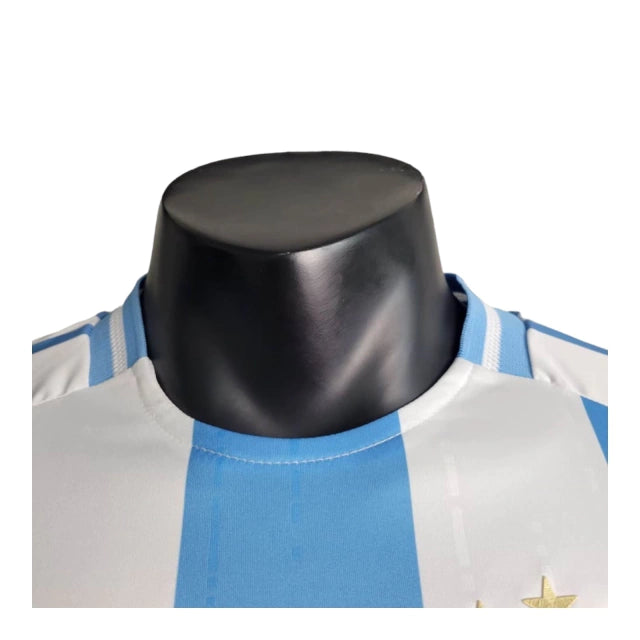 Camisa Seleção da Argentina I (Home) 24/25 - Jogador Masculina - Branco e Azul