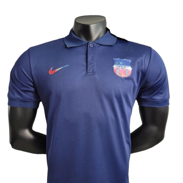 Camisa Polo Barcelona 23/24 - Torcedor Masculina - Azul Marinho - Manto Elegante