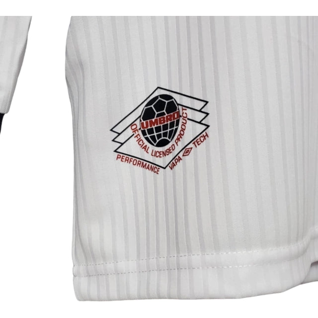 Camisa Manga Longa Retrô Inglaterra I (Home) 1998 - Torcedor Masculina - Branco