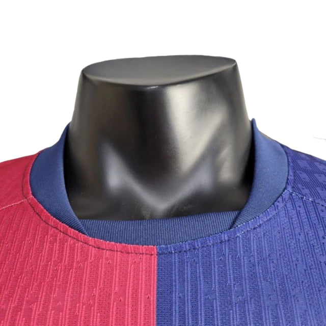 Camisa Barcelona I (Home) 24/25 - Jogador Masculina - Vermelho e Azul