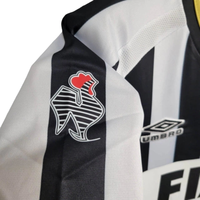 Camisa Retrô Atlético Mineiro I 2003 - Torcedor Masculina - Preto e Branco