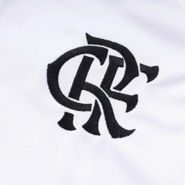 Conjunto Flamengo 2023 - Vermelho e Branco com Zíper
