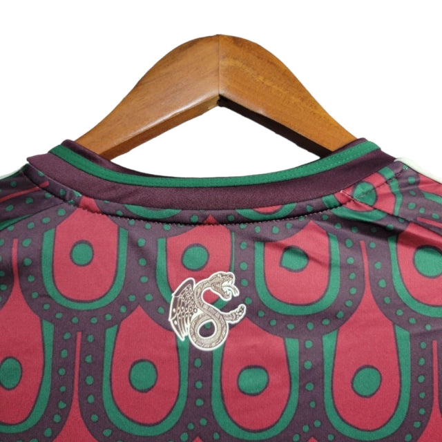 Camisa Manga Longa Seleção do México I (Home) 24/25 - Torcedor Masculina - Vermelho