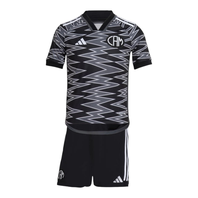 Conjunto Infantil Atlético Mineiro III 24/25 - Preto e Cinza