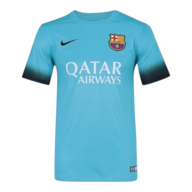 Camisa Retrô Barcelona III Neymar JR #11 2015 - Torcedor Masculina - Azul