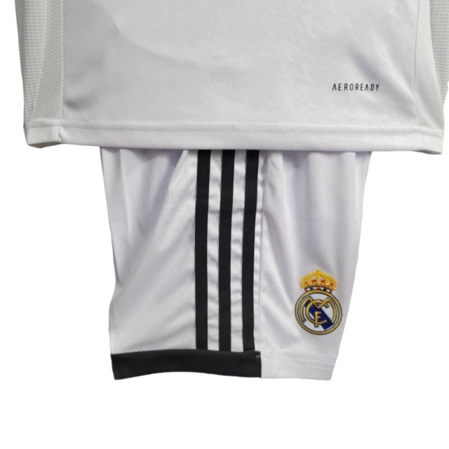 Conjunto Infantil Real Madrid I (Home) 24/25 - Branco