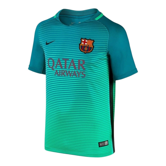 Camisa Retrô Barcelona III Neymar JR #11 2016 - Torcedor Masculina - Verde