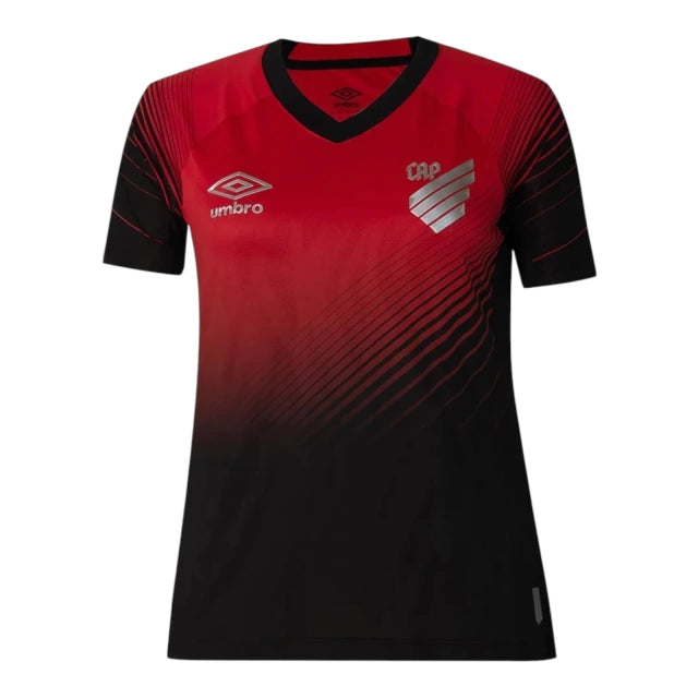 Camisa Athletico Paranaense I 25/26 - Torcedor Feminina - Preto e Vermelho