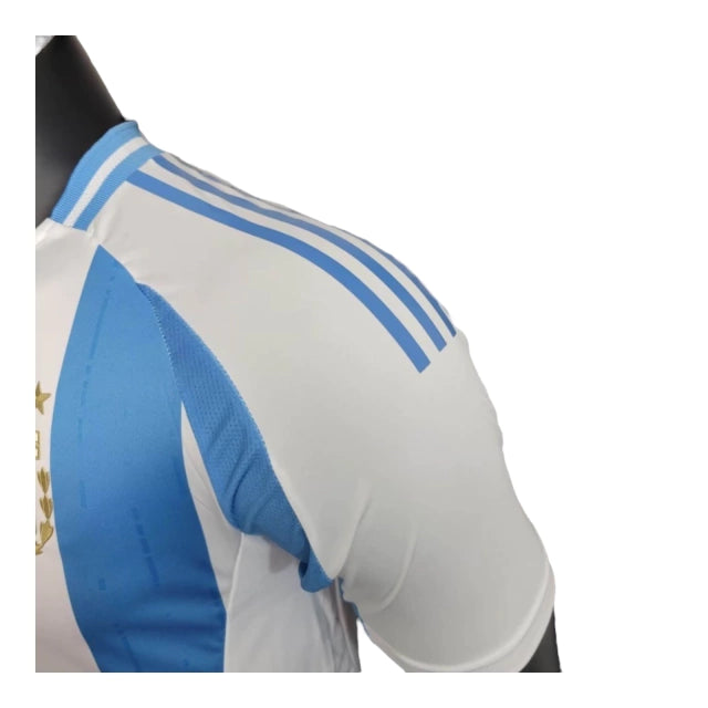 Camisa Seleção da Argentina I (Home) 24/25 - Jogador Masculina - Branco e Azul