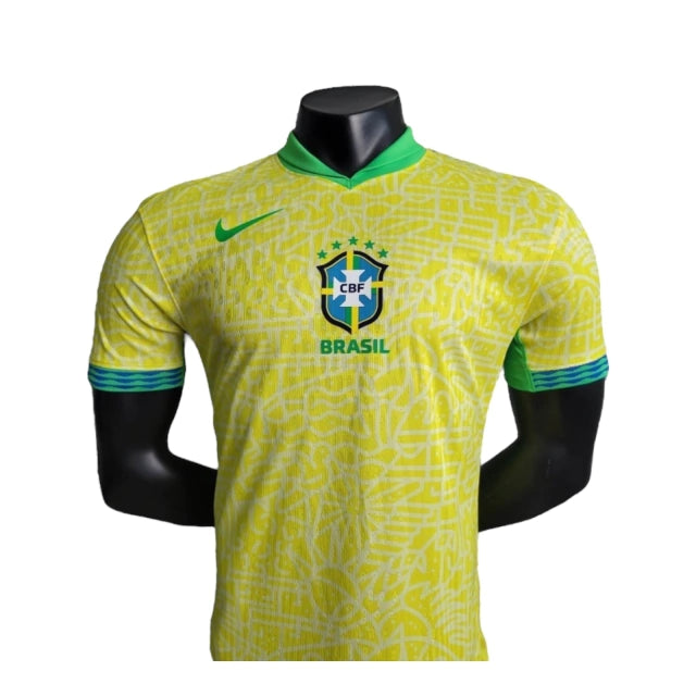 Camisa Seleção do Brasil I (Home) 24/25 - Jogador Masculina - Amarelo