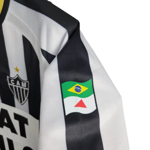 Camisa Retrô Atlético Mineiro I 2003 - Torcedor Masculina - Preto e Branco