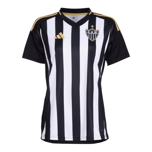 Camisa Atlético Mineiro I 25/26 - Torcedor Feminina - Preto e Branco