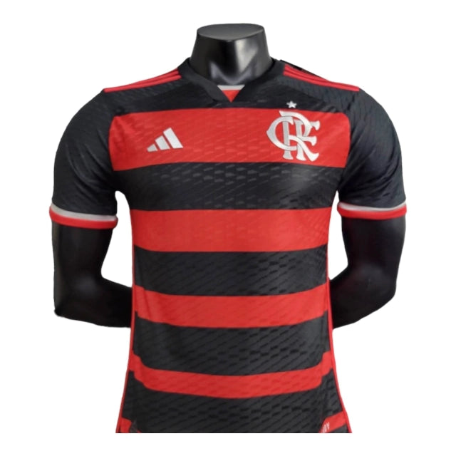 Flamengo Home Shirt 24/25 - Men's Player - Red and Black