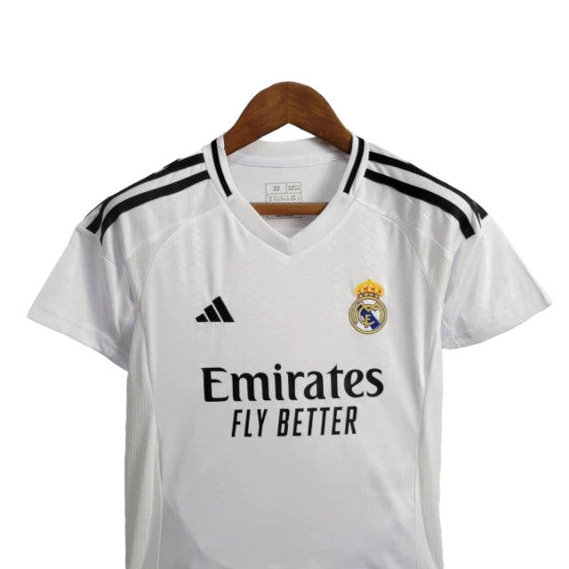 Conjunto Infantil Real Madrid I (Home) 24/25 - Branco