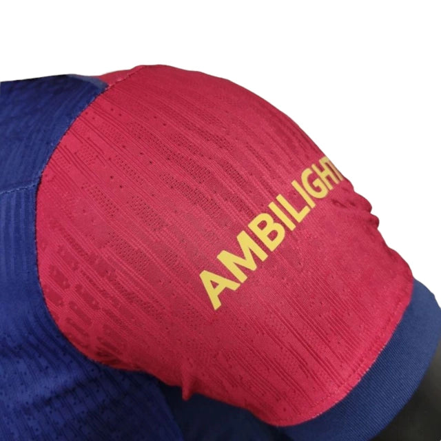 Camisa Barcelona I (Home) 24/25 - Jogador Masculina - Vermelho e Azul