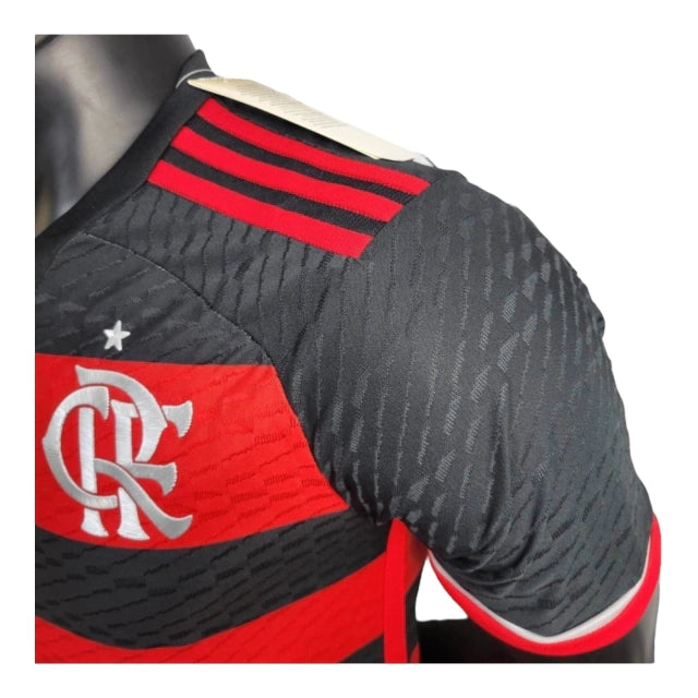 Flamengo Home Shirt 24/25 - Men's Player - Red and Black