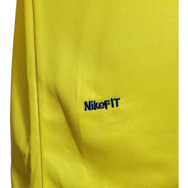 Camisa Manga Longa Retrô Barcelona II (Away) 08/09 - Torcedor Masculina - Amarelo - Manto Elegante