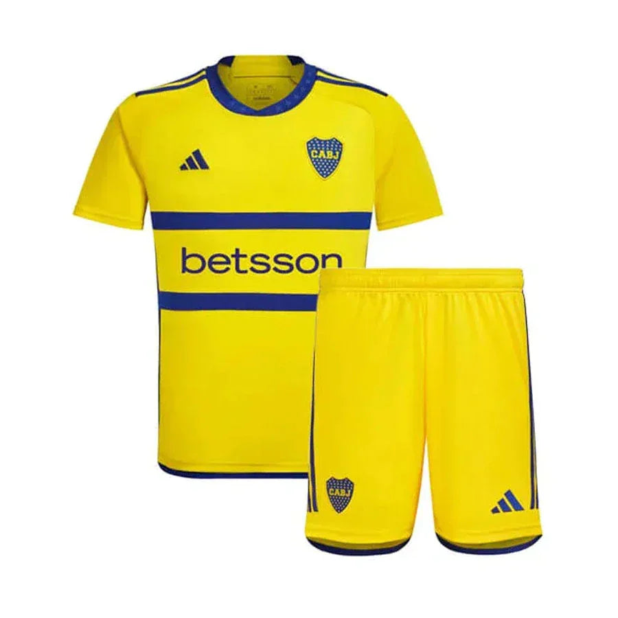 Conjunto Infantil Boca Juniors II (Away) 23/24 - Amarelo