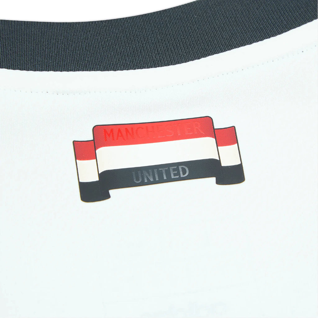 Camisa Manchester United III (Third) 24/25 - Torcedor Masculina - Branco, Preto e Vermelho
