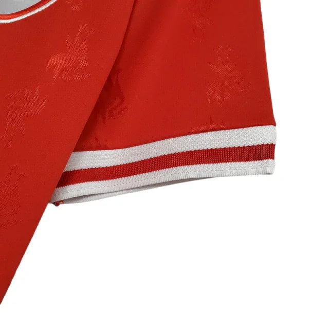 Camisa Retrô Liverpool I (Home) 1996 - Torcedor Masculina - Vermelho - Manto Elegante