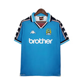 Camisa Retrô Manchester City I (Home) 1997 - Torcedor Masculina - Azul - Manto Elegante