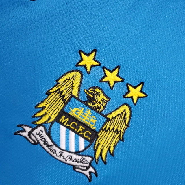 Camisa Retrô Manchester City I (Home) 1997 - Torcedor Masculina - Azul - Manto Elegante