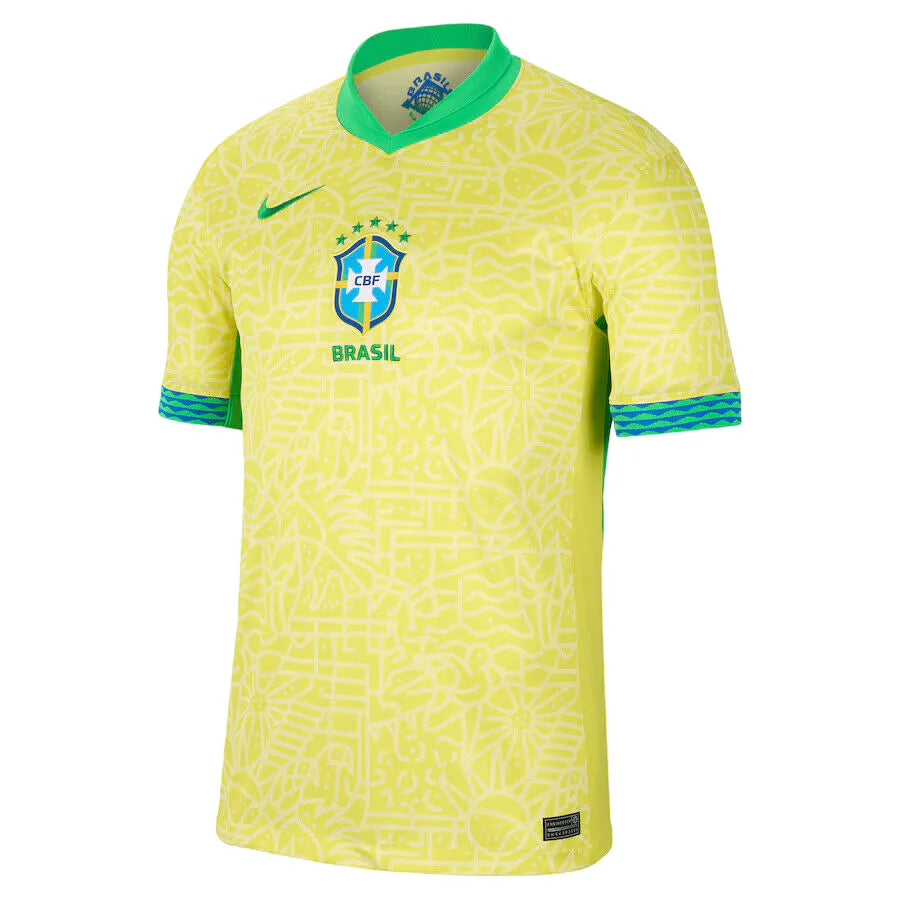 Camisa Seleção do Brasil I (Home) 24/25 - Torcedor Masculina - Amarelo - Manto Elegante