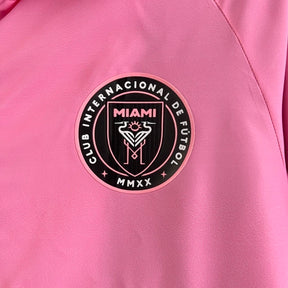 Jaqueta Corta-Vento Inter Miami 23/24 - Unissex - Rosa e Preto - Manto Elegante