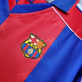 Camisa Retrô Barcelona I (Home) 1992 - Torcedor Masculina - Vermelho e Azul - Manto Elegante