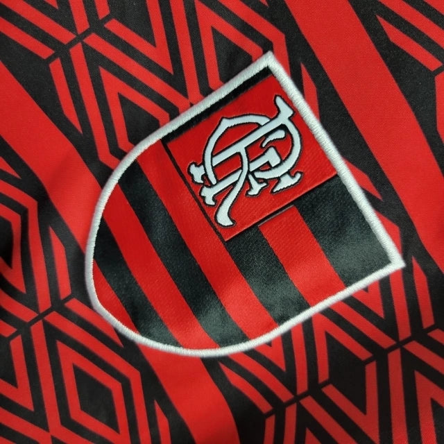 Jaqueta Corta-Vento Flamengo 22/23 - Masculina - Vermelho e Preto - Manto Elegante