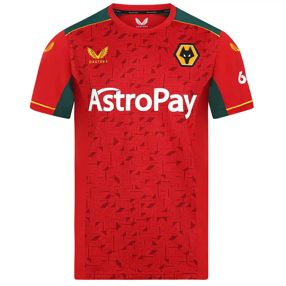 Camisa Wolves II (Away) 23/24 - Torcedor Masculina - Vermelho