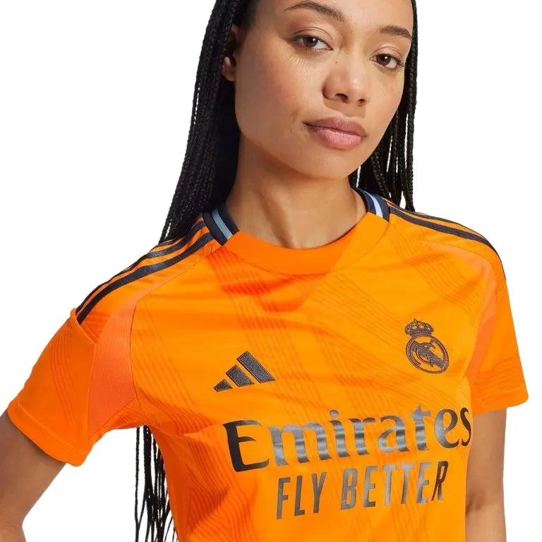 Camisa Real Madrid II (Away) 24/25 - Torcedor Feminina - Laranja