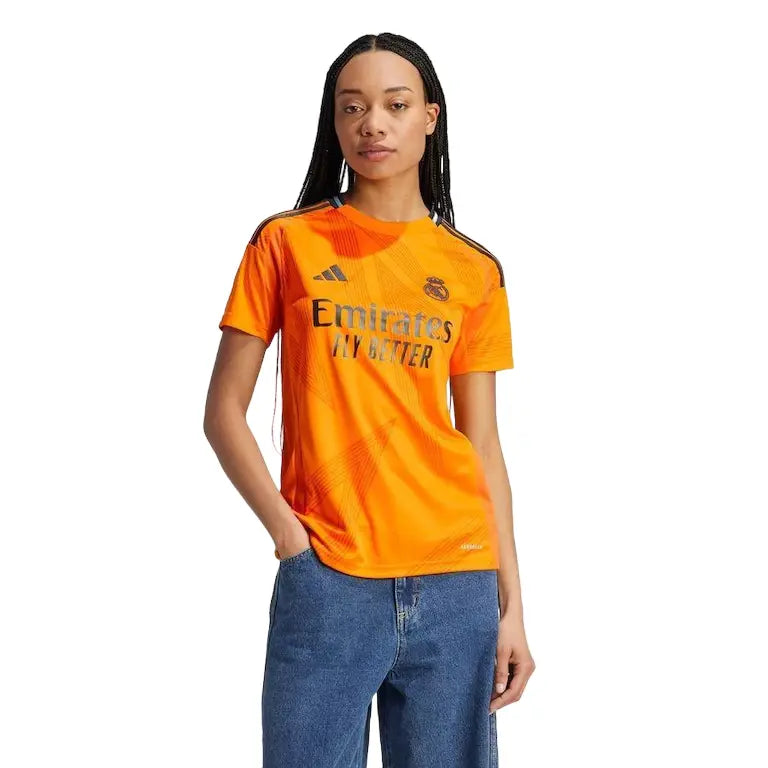 Camisa Real Madrid II (Away) 24/25 - Torcedor Feminina - Laranja