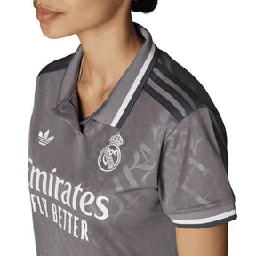 Camisa Real Madrid III (Third) 24/25 - Torcedor Feminina - Cinza