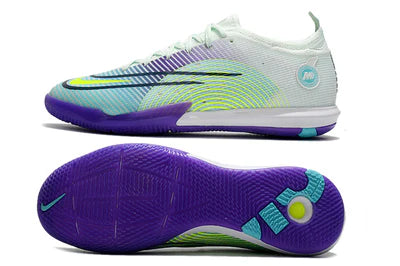 Chuteira de Futsal Nike Mercurial Zoom Vapor 14 PRO - Azul e Roxa - Manto Elegante